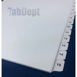 Numbered Tabs - Banks of 15