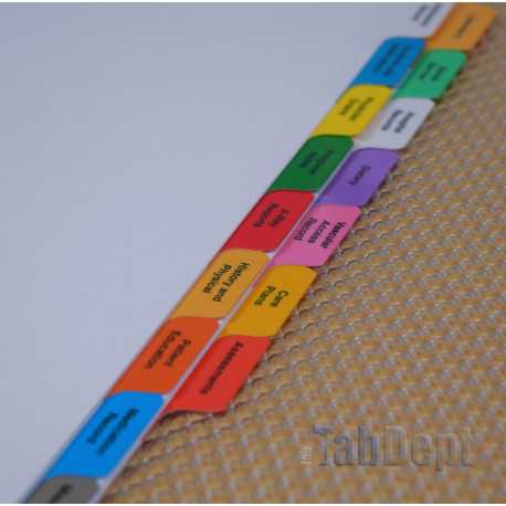 Multicolour Dialysis Tabs (Simple Set)