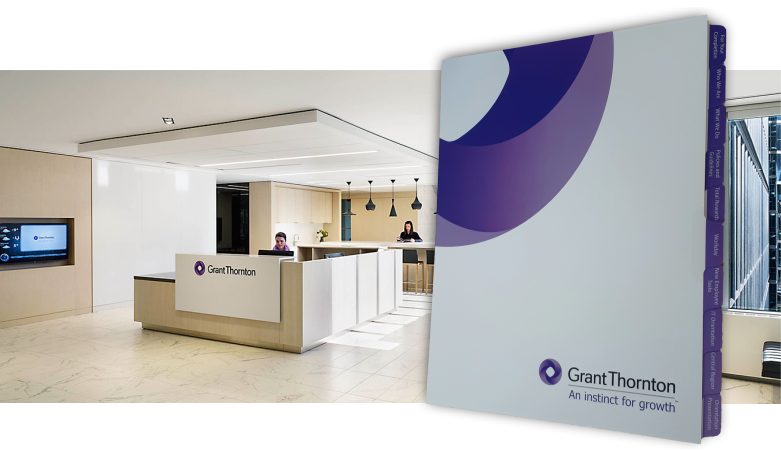 Grant Thornton branded minute book tab set