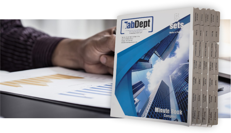 Minute book tab multipack